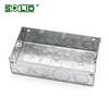 3"*3" 25mm height 0.9mm thickness BS4662 metal electrical switch and socket box with knock out hole adjustive lug