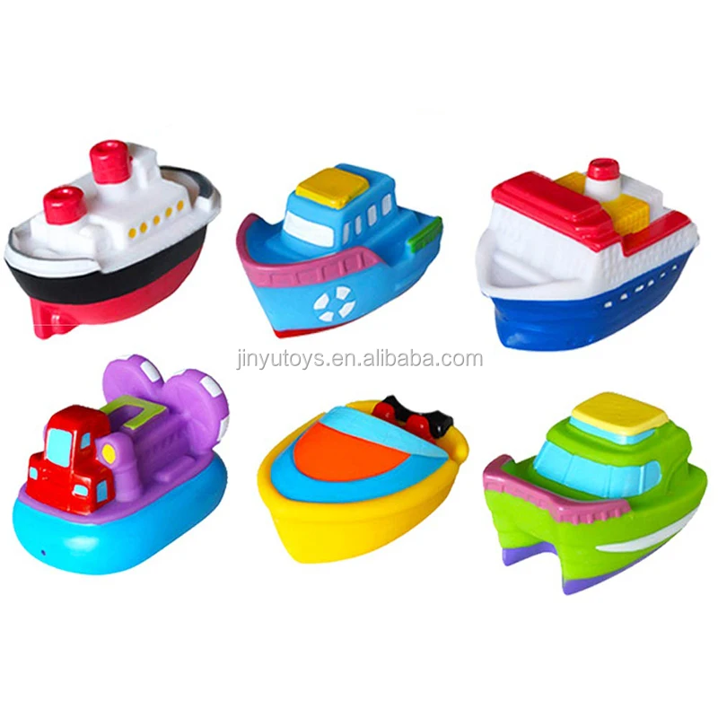 Nuevo paquete de 4 bebé niños infantil Bañera barcos de plástico flotante de tiempo de juego Juguetes 