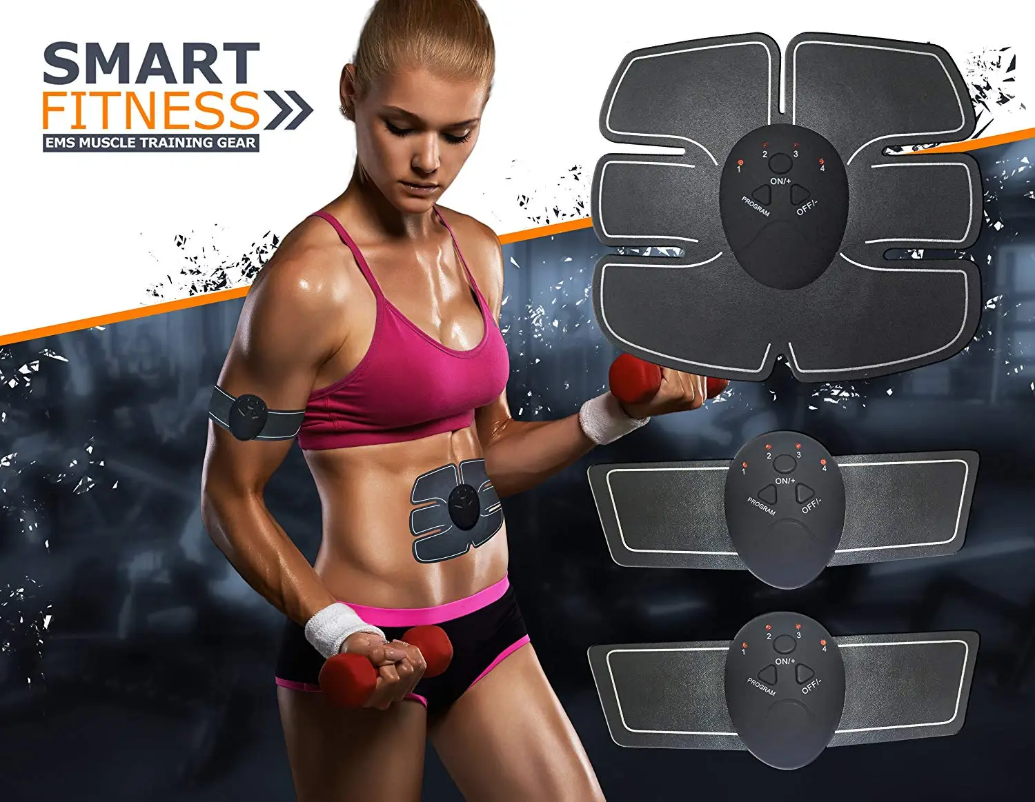 Smart fitness. Smart Fitness ems. Ems Unit muscle Stimulator. Ems Trainer releases your Press.. Fit doesn't Fit Boots.