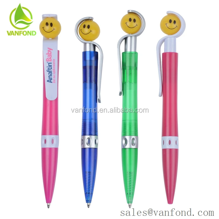 Promotional New Novelty Ball Pen With Smile Face On Ball Clip Buy Novelty Ball Pen,New Novelty