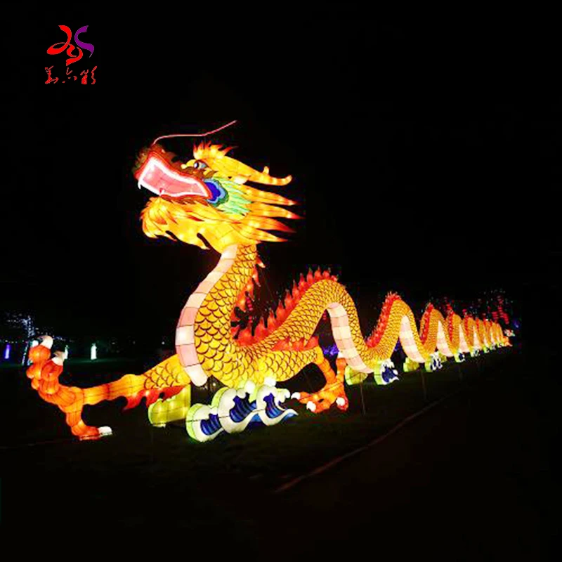 2019 新的原创设计防水中国丝绸龙灯笼