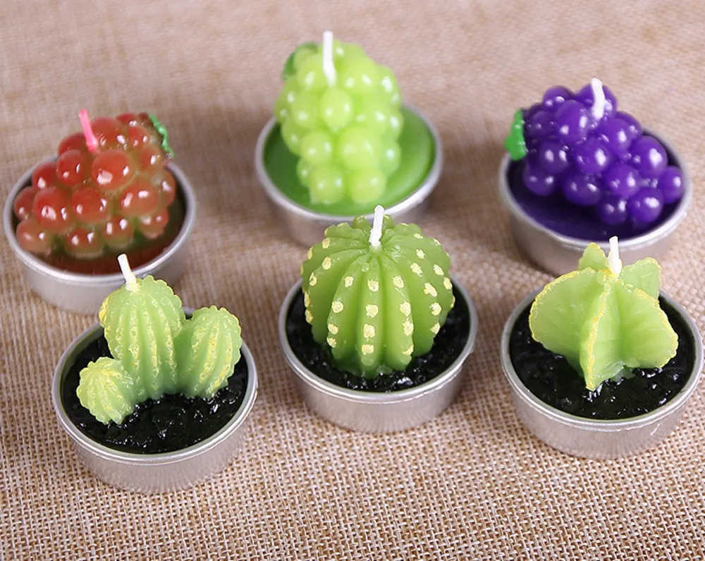 Factory Wholesale Cute Shaped Cactus Candle Green Plant Candle Scented Candle Buy Birthday