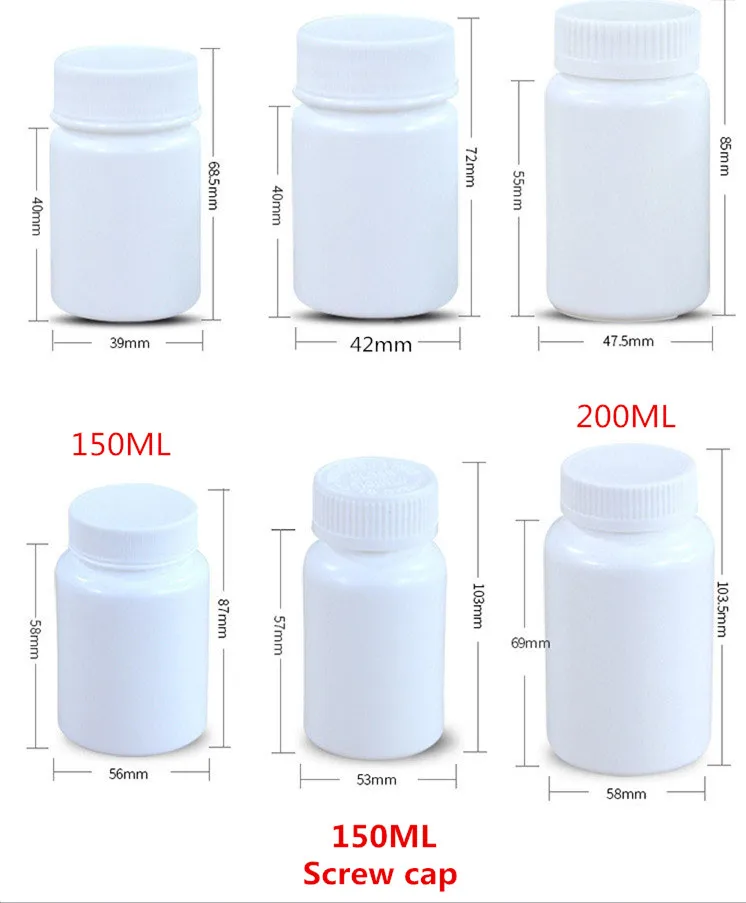 la aduana de 20ml 100ml 120ml selló para su empaquetado amistoso del eco de la botella de píldora de la medicina del acrílico de la protección con el sello del papel de aluminio