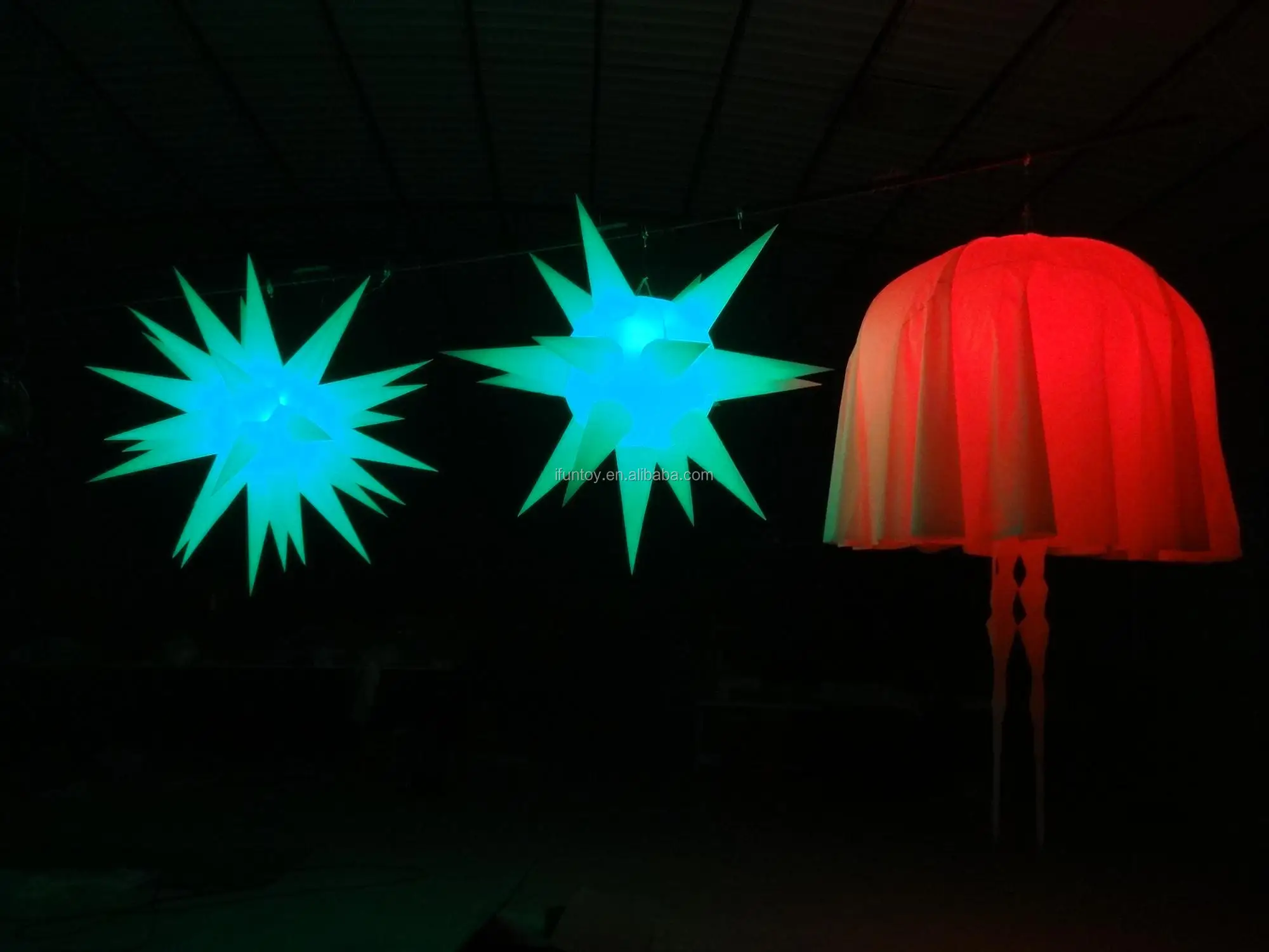 Christmas Inflatable Led Fun Star With Led Lights Inflatable Lighting