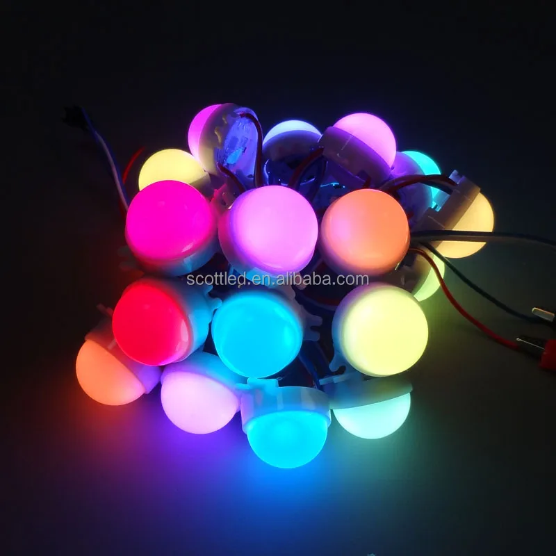 3leds/pcs RGB WS2811 30mm Amusement ride lighting LED point light