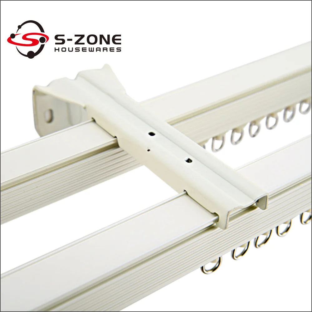 Sliding Rail Ceiling Mounted Curtain Track System Ceiling Drapery ... - Sliding Rail Ceiling Mounted Curtain Track System Ceiling Drapery Track  System