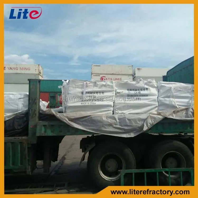 Chamotte Based high density castable cement refractory cement