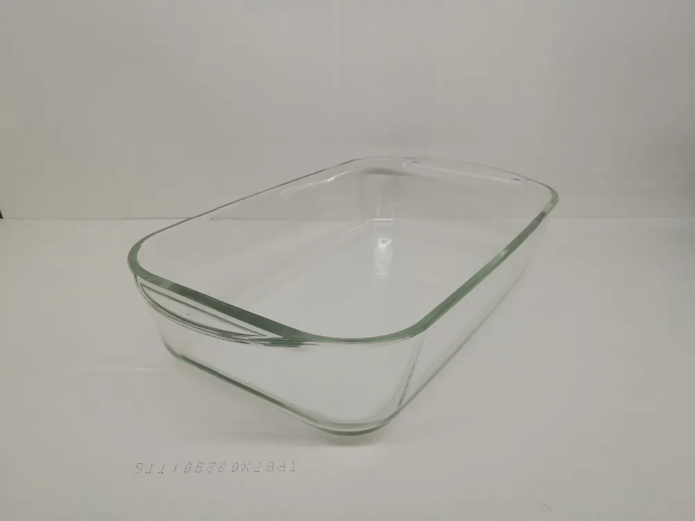 1.0 L Capacity Borosilicate Glass Oven Roasting Glass Pan Glass Baking
