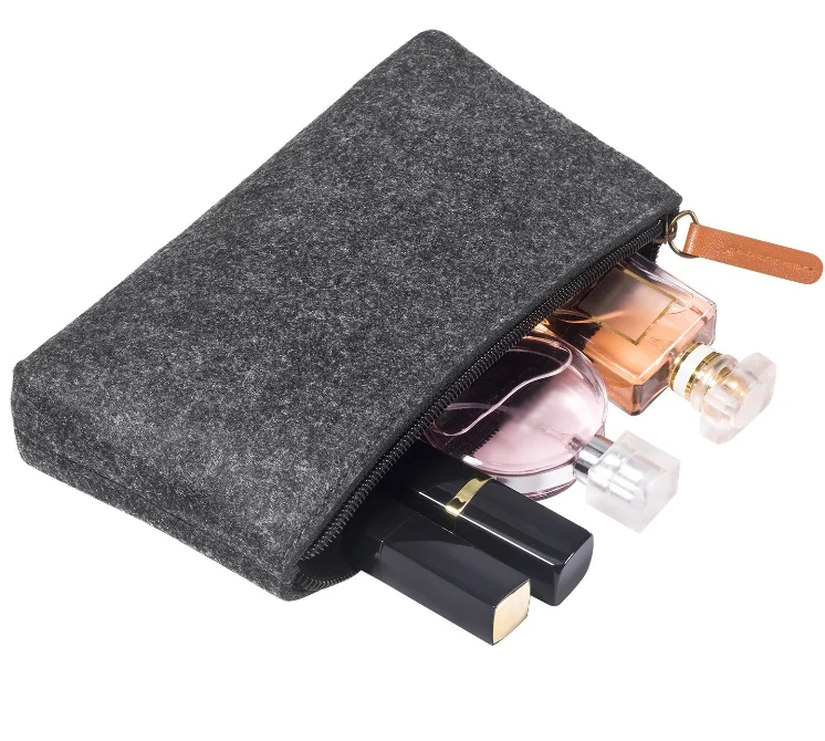 multi-functional felt makeup organizer bag