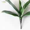 Hot Sale PU Decorative Artificial Leaves Green Real Touch Phalaenopsis Orchid Leaves Plant