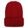 solid color Beanies Knitted Hats winter use