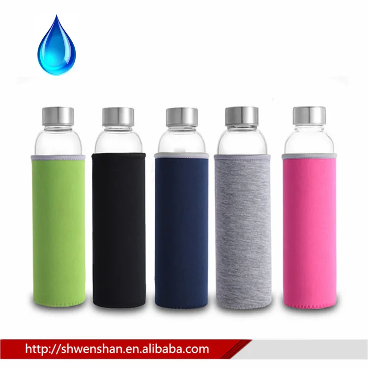 Stainless Steel Lid Sports Glass Water Bottle Wholesale - Buy Glass ...