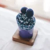 warm fuzzy cake design gift socks with box packing