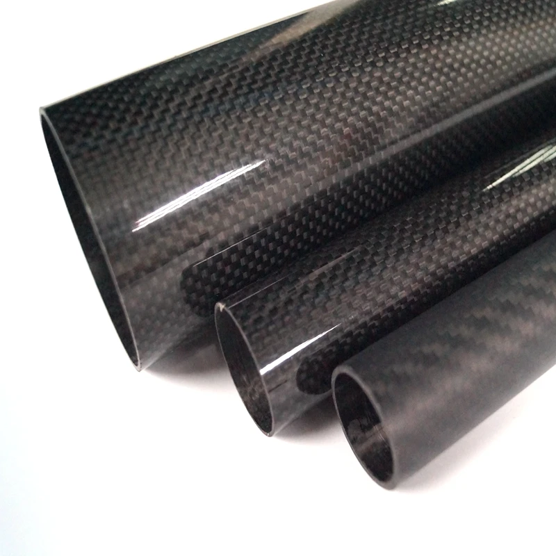 RC Hobby Application Rollwrapped Light Weight 3K Carbon Fiber Tube