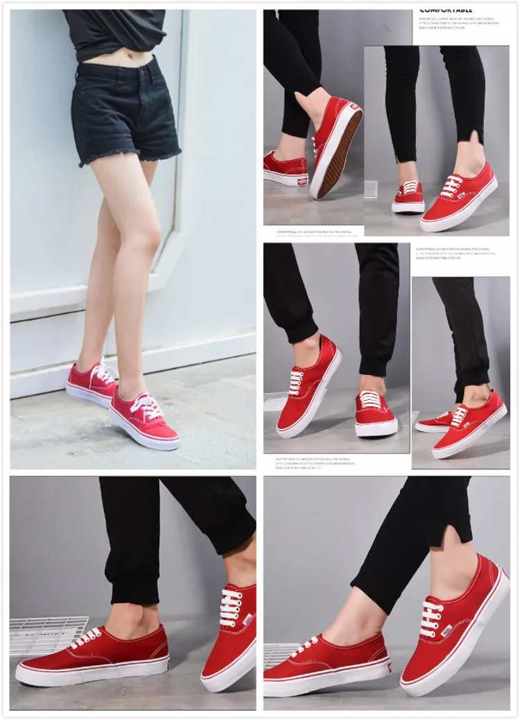  Flat canvas sneakers custom sport boat board Shoes skateboard shoes