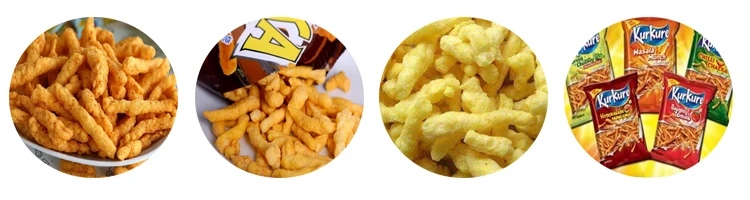 Corn Grits Extruded Frying Cheetos Snack Extruder Kurkure Naks Production Machine