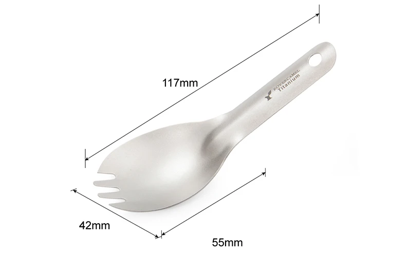 Camping Outdoor Mini Spoon Titanium Fork Ultralight Custom Spoon