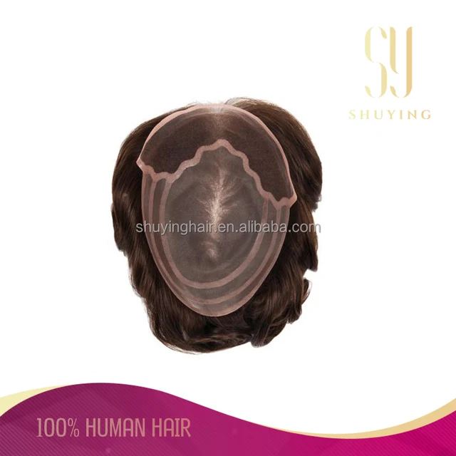 Top Quality 100 Human Hair Thin Skin Men S Hair Systems Men S
