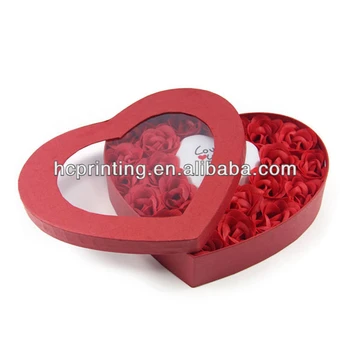 heart shaped clear plastic boxes