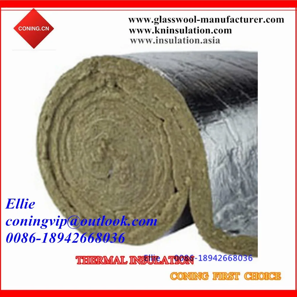 Rock Wool Insulation Roll With Aluminum Foil Facing On One Side Buy