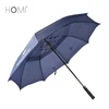 Lexus 2 layers Advertising Dark Blue Windproof Auto Open golf promo umbrella with long handle