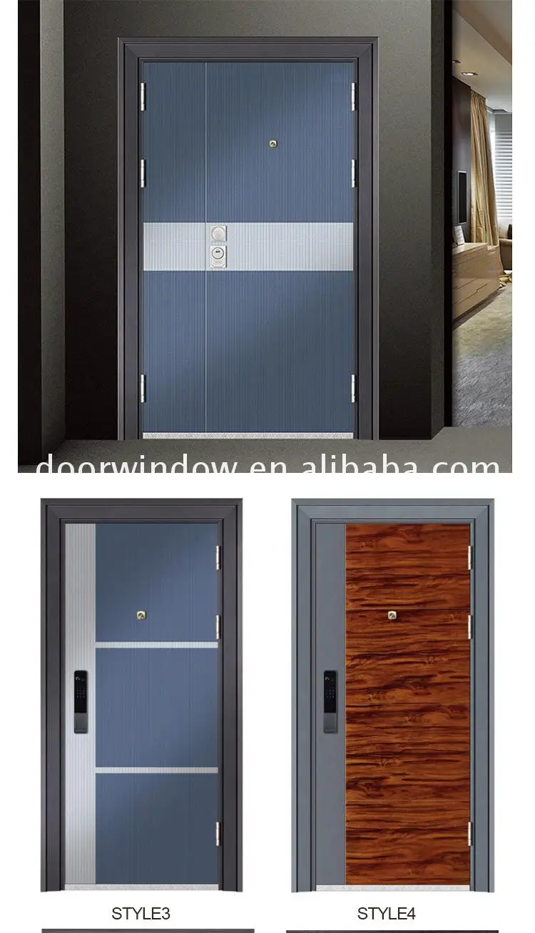 Hot sale factory direct modern interior door styles double entry doors metal hinges