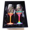 New Diamond Crystals Wine Toasting Glasses For Dinner Centerpieces