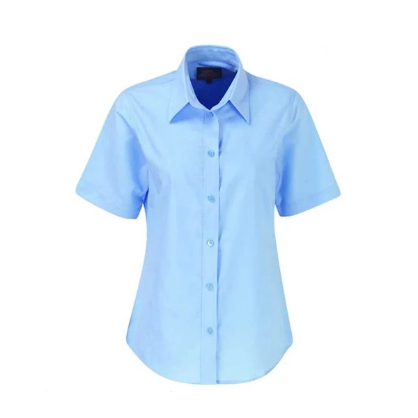 Ladies Short Sleeve Blouses For Office Uniform Blouse Design - Buy ...