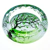 Wholesale Business Personalized Decals Round Crystal Glass Ashtray For Hotel