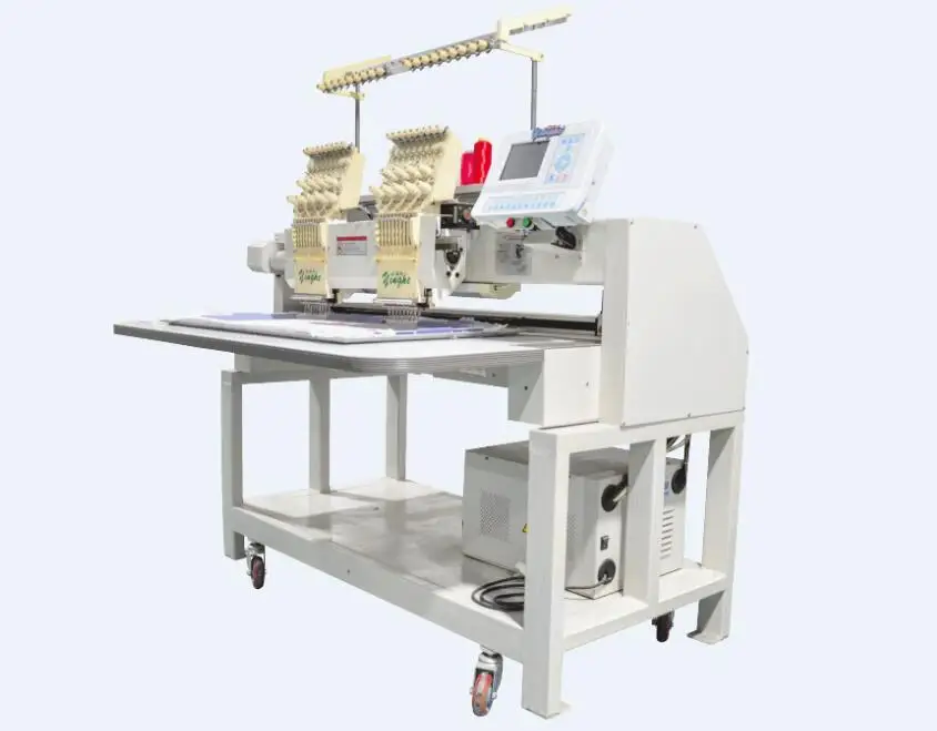 2 heads 9 needles computer low cost clothes caps embroidery machine 2 heads 9 needles computer low cost clothes caps embroidery machine