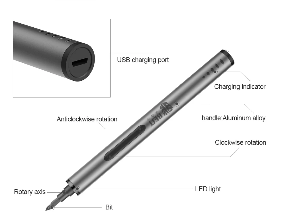 BST- 9911+ Mini Cordless usb Charging Electronic Electric Screw driver Set precision power screwdriver Phone Repair Tools