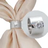Shawl scarf matching zircon pure copper genuine platinum plated scarf rings(PR1549)