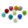 Epoxy coated crystal ferido replacement ball piercing body jewelry