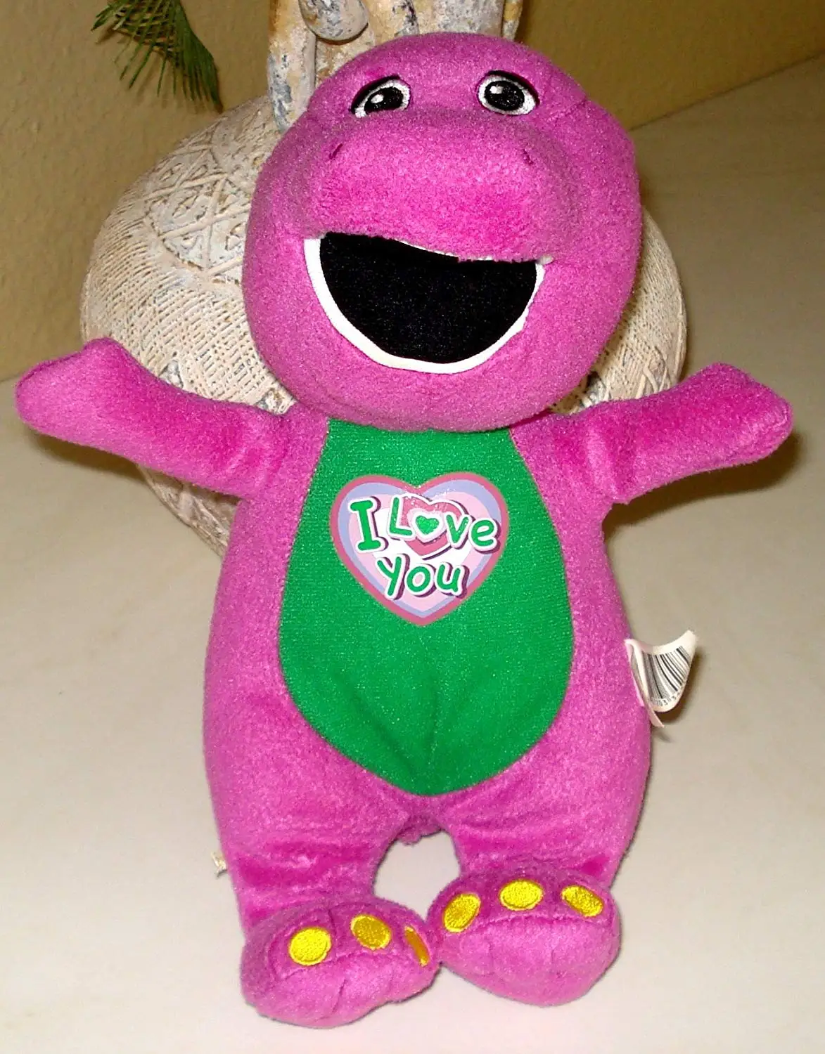 i love you barney plush toy