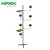 Knock down metal hat rack display