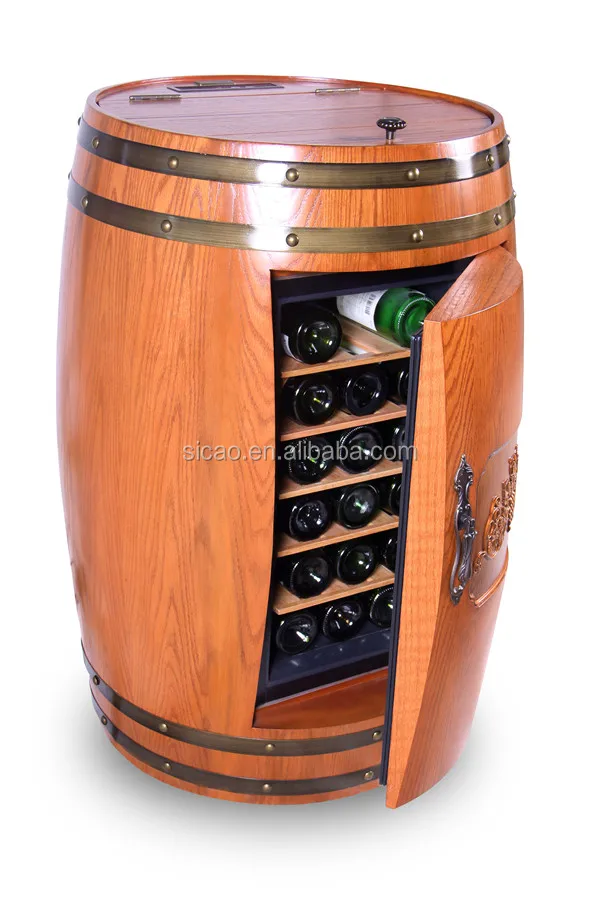 Wine Barrel Furniture,Wine Beer Barrel Fridge,Wood Electrical Appliance