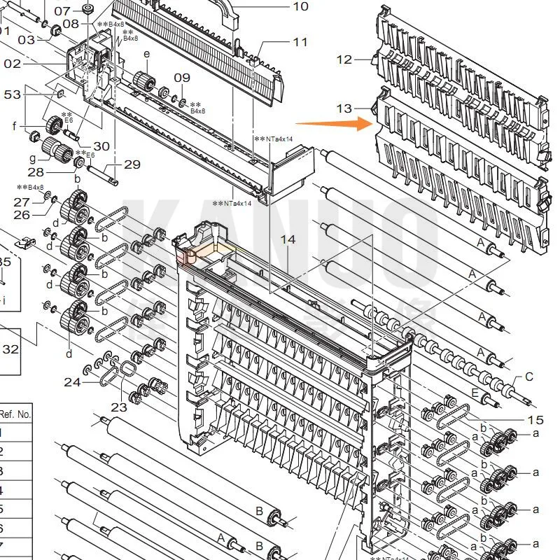 345D1061735A Partitioner In Sorter Section For FUJI Frontier 550 570 570r Lp5500 - Foto 12
