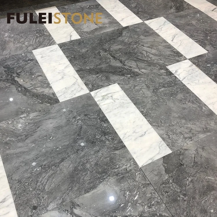 Good Quality Polished Natural Brazilian Grey Donatello Marble Slabs