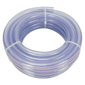 hose fiber pvc tubing braided nylon vinyl reinforced inch polyester larger