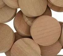WIDGETCO 1" Cherry Wood Plugs, Side/Face Grain