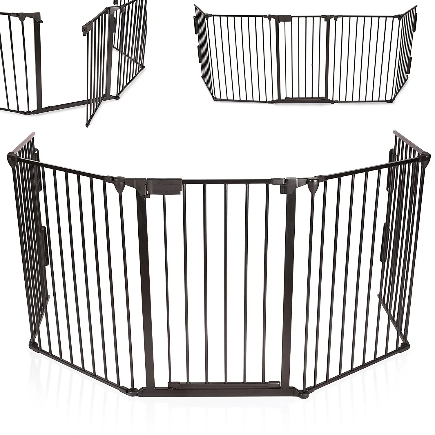 Fireplace Safety Guard Metal Play Pen Barrier Safety Gate For Kids