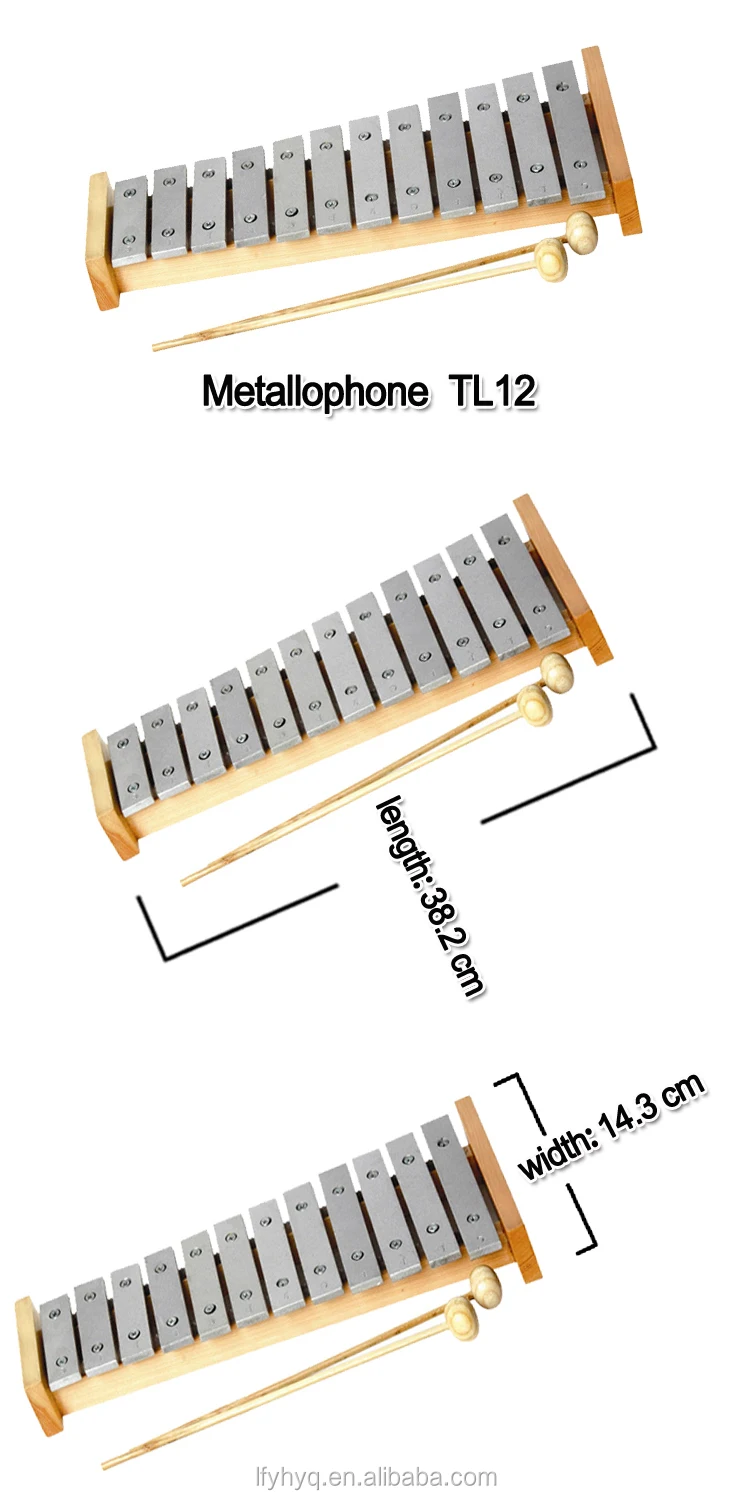 Percussion Xylophone With Metal Keys,Mucial Instrument Glockenspiel