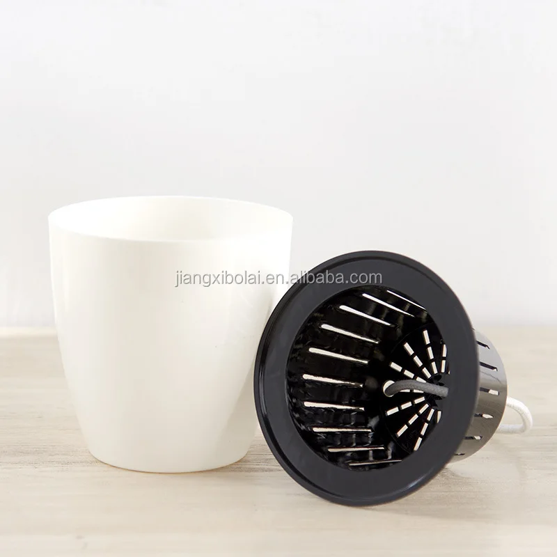 Home Garden Indoor Decorative Plastic Self Watering Flower Pots