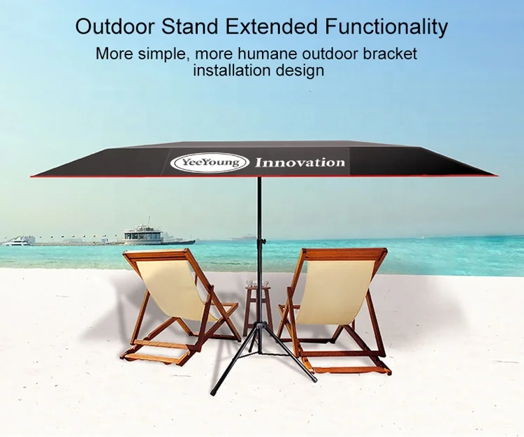 beach umbrella with tripod stand