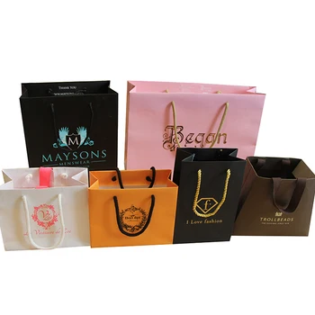 Wholesale Logo Printed Retail Paper Shopping Bag With Handle - Buy Paper Shopping Bag,Shopping ...