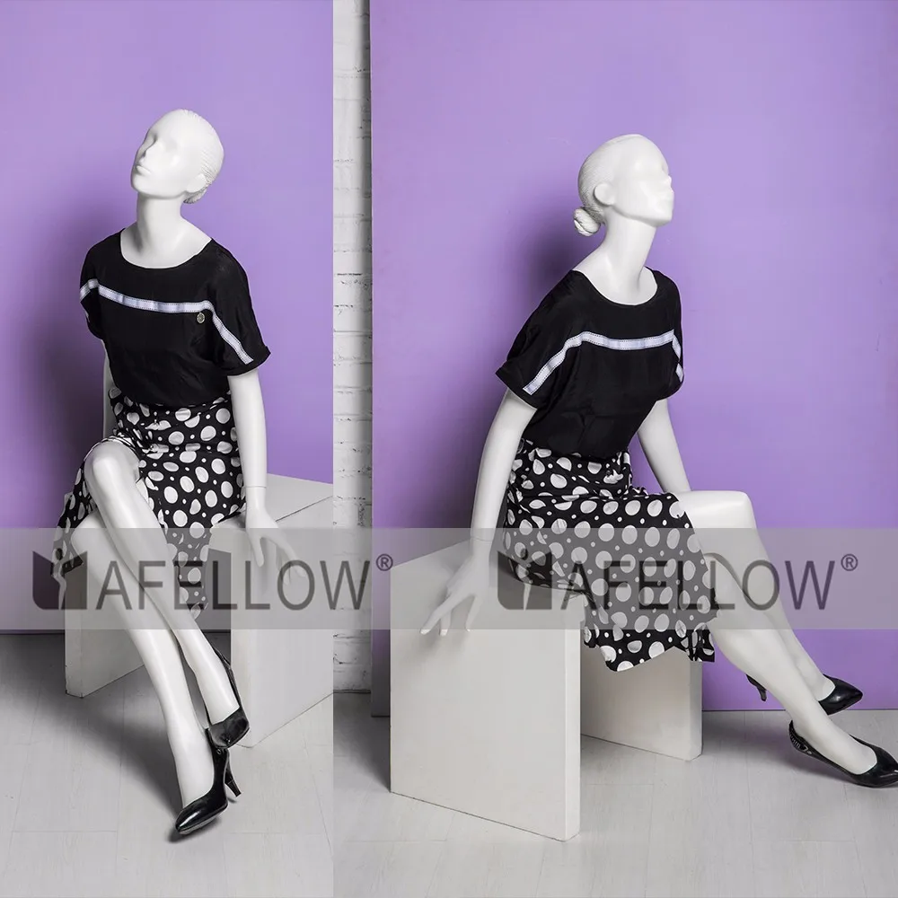 2018 Sitting Woman Mannequin With Legs Crossed Manichini - Buy Female
