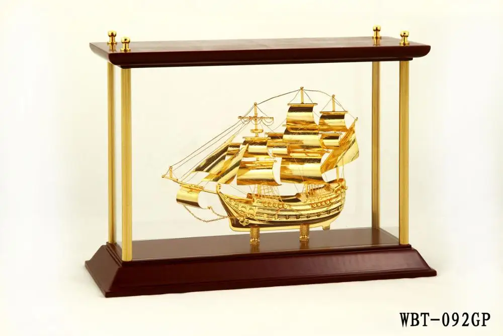24k Gold Ship Model From Vietnam For Company Business Buy 24k Gold