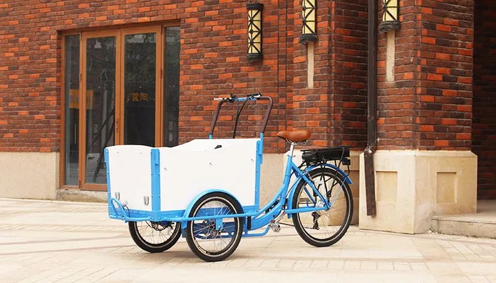 Netherlandscargo tricycle with cabin moped cargo tricycles cargo bicycle for children