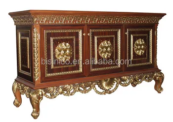 Vintage Style Wooden Sideboard Antique Carving Buffet Luxury Vintage Style Wooden Sideboard Antique Carving Buffet Luxury Dining Room Painted Decorative Side