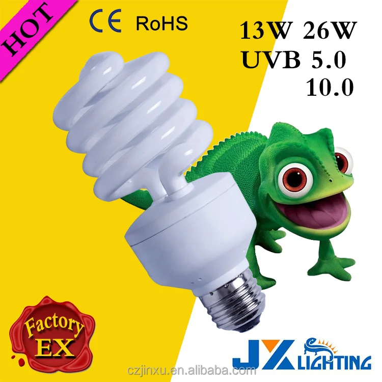 Reptile uv energy saving lamp 26W UVB 5.0 10.0 15.0 lighting bulbs